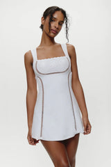 Ellie Knit Mini Dress Optic White