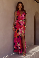 MABELLA HALTER MAXI DRESS SKYE BLACK