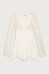 Belle Crochet Mini Dress White