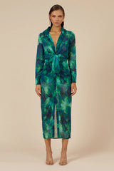 Calista Shirt Dress Green