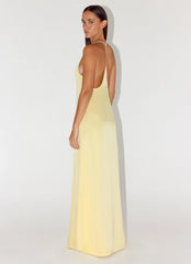 Fine Line Maxi Dress Yellow