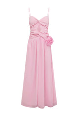 DANIKA SIDE SLIT MAXI DRESS MUSK