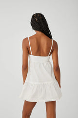 Baby Embroidered Mini Dress White