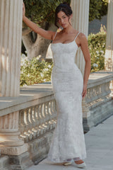 white hand beaded embellished bridal gown