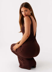 Earthbound Muse Maxi Dress Chocolate