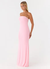 Iroha Strapless Maxi Dress Pink