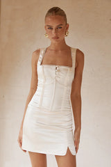 AMALDA MINI DRESS IVORY