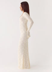 Astoria Long Sleeve Maxi Dress Ivory