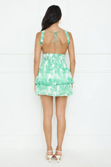 Jungle Secret Mini Dress Green