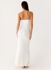Party After Party Shell Maxi Dress White