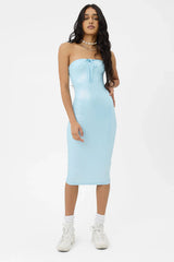 Hope Iridescent Strapless Dress Cloud Chaser