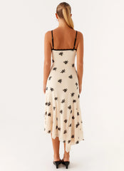 Amelia Midi Dress Nude