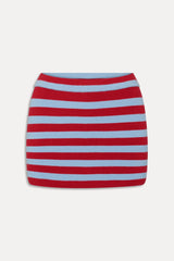 Marialla Knit Mini Skort Blue Raspberry