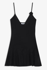 Houston Cable Cloud Knit Dress Black