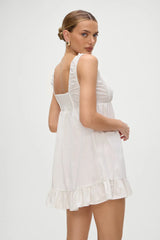 Marilyn Babydoll Dress White