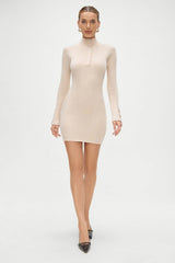 Isla Long Sleeve Mini Dress Cream