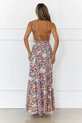 Palm Glow Maxi Dress Floral