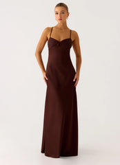 Joanie Maxi Dress Chocolate