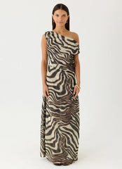 Mernas Maxi Dress Zebra