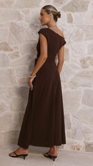 Gemma Maxi Dress Chocolate