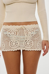 Arlo Crochet Mini Skirt Bunny