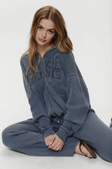 Weekend Thermal Hoodie Shadow Blue