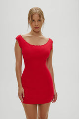 Leila Mini Dress Red Rose