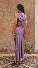 Auria Off Shoulder Maxi Dress Plum