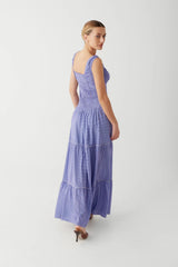 Christabelle Ruffle Maxi Dress Sailor Gingham