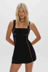 Ellie Knit Mini Dress Black