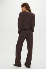 Emma Thermal Low Rise Pants Walnut