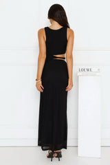 Mine To Show Mesh Maxi Dress Black