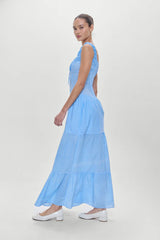 Christabelle Polka Dot Maxi Dress Raindrop