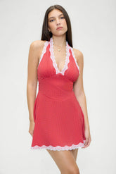 Audrey Polka Dot Mini Dress Ladybug