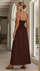 Gena Maxi Dress Chocolate