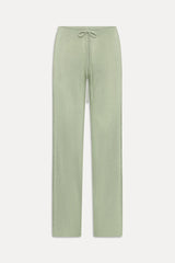 Ela Low Rise Knit Pants Eucalyptus