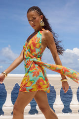 ZIA MINI DRESS DIAZ AQUA