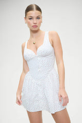 Charlotte Floral Corset Mini Dress Tea Party