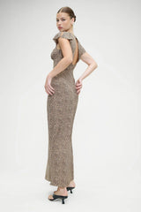 Rosalyn Maxi Dress Baby Leopard