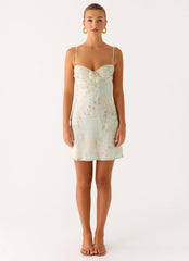 Reflection Mini Dress Mystic Paisley