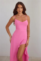 Riviera Sunset Maxi Dress Rose
