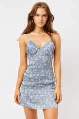 Arielle Silk Dress Springtime