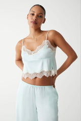 Snuggle Satin Camisole Pistachio