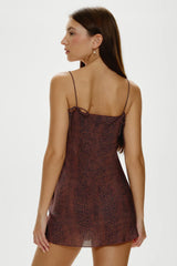 x Réalisation Par Luz Mini Slip Dress Python