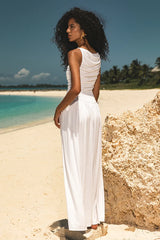 NALLA MAXI DRESS WHITE