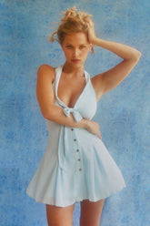 Bloom Button Up Mini Dress Angels Breath