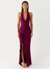 Charmed By You Maxi Dress Plum