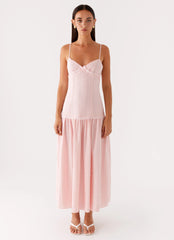 Found You Midi Dress Pink