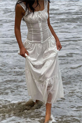Christabelle Ruffle Maxi Dress Sunrose