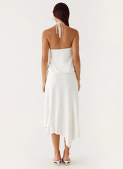 To The Girls Midi Dress White